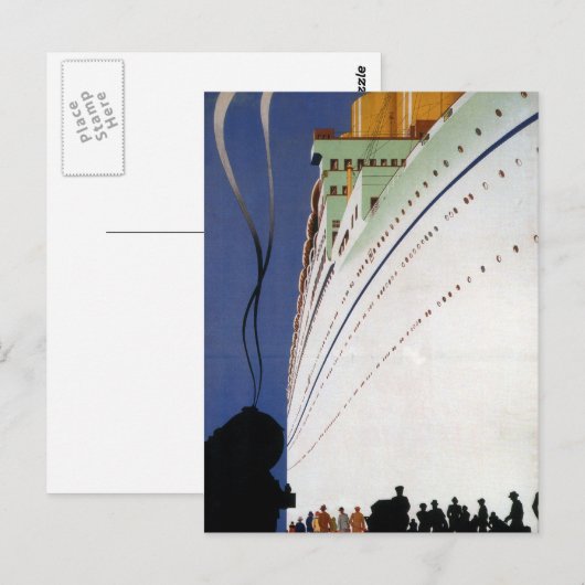 Vintage Canadees Briefkaart voor cruisereizen (Voorkant / Achterkant)