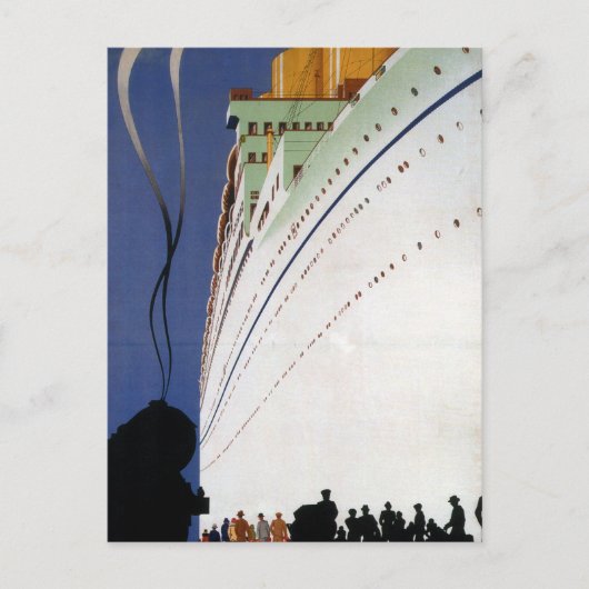 Vintage Canadees Briefkaart voor cruisereizen (Voorkant)