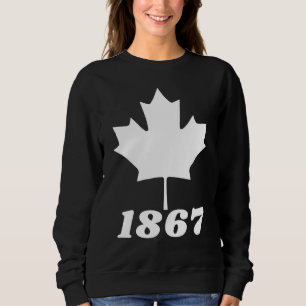 Vintage Canadese Esdoornblad Canadese 1867 Canada Trui