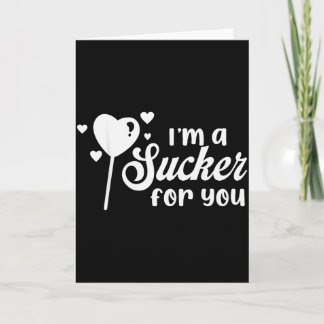 Vintage Candy Heart Love Ik Ben Een Sucker Voor Jo Kaart