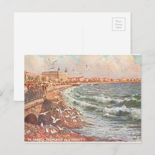 Vintage Cannes Frankrijk Briefkaart (Voorkant / Achterkant)