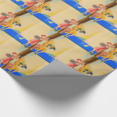 Vintage Cannes Frans Reizen Cadeaupapier (Hoek)