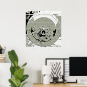 Vintage Cannon Grunge Poster (Thuiskantoor)