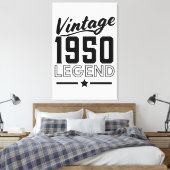 Vintage canvasprint uit de jaren 50 canvas afdruk (Insitu (Slaapkamer))