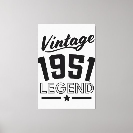 Vintage canvasprint uit de jaren 50 canvas afdruk (Voorkant)
