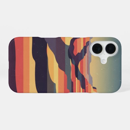 Vintage Canyon Sky iPhone 16 Hoesje (Achterkant horizontaal)