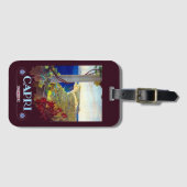 Vintage Capri Italy Travel Bagagelabel (Voorkant (horizontaal))