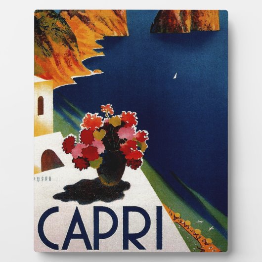 Vintage Capri Italy Travel Fotoplaat (Voorkant)