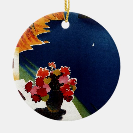 Vintage Capri Italy Travel Keramisch Ornament (Voorkant)