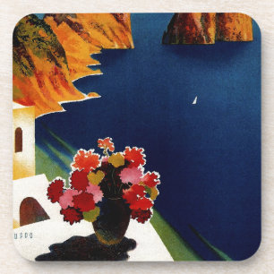 Vintage Capri Italy Travel Onderzetter