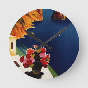 Vintage Capri Italy Travel Ronde Klok