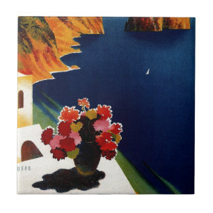 Vintage Capri Italy Travel Tegeltje