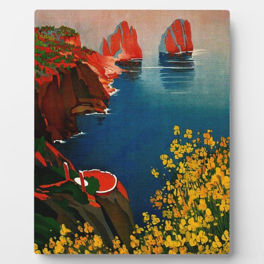 Vintage Capri L'Isola del Sole Italië Fotoplaat (Voorkant)