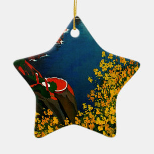 Vintage Capri L'Isola del Sole Italië Keramisch Ornament