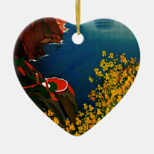 Vintage Capri L'Isola del Sole Italië Keramisch Ornament