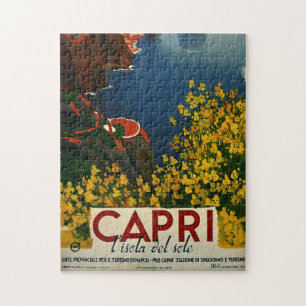 Vintage Capri L'Isola del Sole Italië Legpuzzel