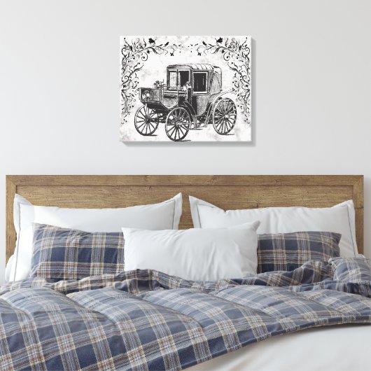 Vintage Car 3 Canvas Afdruk (Insitu (Slaapkamer))