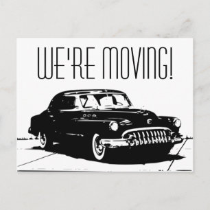 Vintage Car Aankondigingskaart