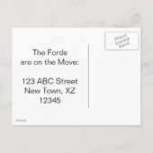 Vintage Car Aankondigingskaart (Achterkant)