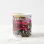 Vintage Car Abstract grafisch Koffiemok (Center)