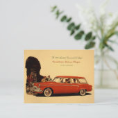 Vintage Car Advertisement Briefkaart (Staand voorkant)