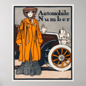 Vintage Car Advertisement Poster (Voorkant)