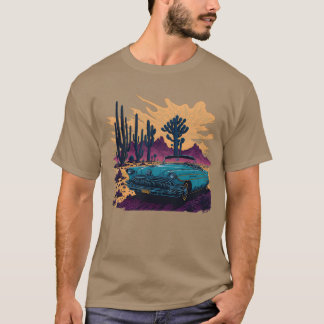 Vintage car and desert gift t-shirt