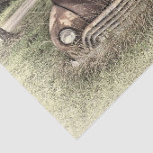 Vintage Car Antiek Old Rustic Sepia Tissuepapier (Detail)
