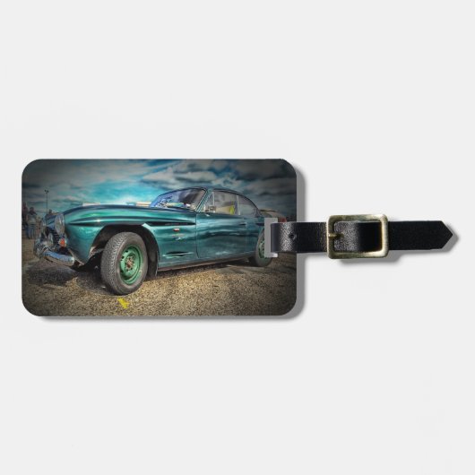 Vintage Car Bagagelabel (Voorkant horizontaal)