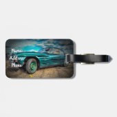 Vintage Car Bagagelabel (Achterkant horizontaal)