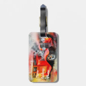 Vintage Car Bagagelabel (Achterkant verticaal)