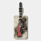 Vintage Car Bagagelabel (Voorkant verticaal)