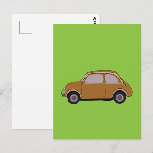 Vintage Car Briefkaart (Voorkant / Achterkant)