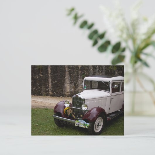 Vintage Car Briefkaart (Staand voorkant)