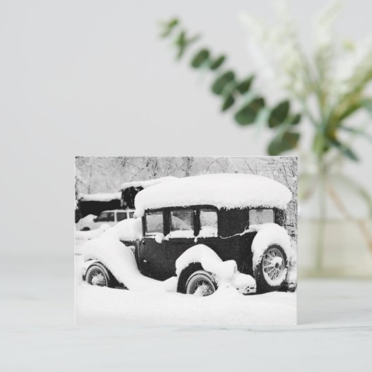 Vintage Car Briefkaart (Staand voorkant)