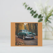 Vintage Car Briefkaart (Staand voorkant)