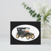 Vintage Car Briefkaart (Staand voorkant)
