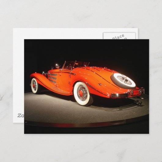 Vintage Car Briefkaart (Voorkant / Achterkant)