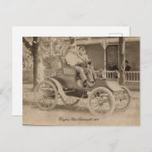 Vintage Car Briefkaart (Voorkant / Achterkant)