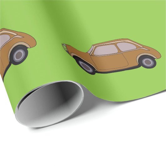 Vintage Car Cadeaupapier (Rol Hoek)