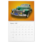 VINTAGE CAR CALENDAR KALENDER (Feb 2027)