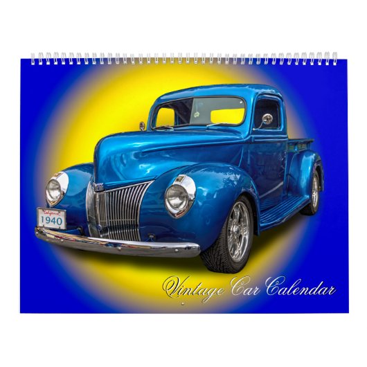 VINTAGE CAR CALENDAR KALENDER (Hoes)
