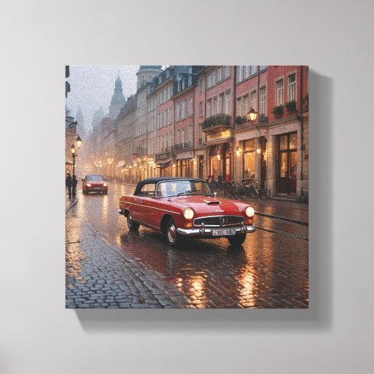 Vintage Car Canvas Afdruk (Voorkant)
