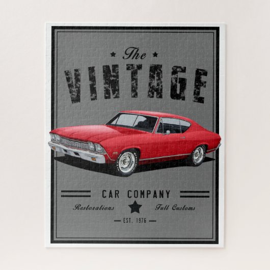 Vintage Car Chevelle Legpuzzel (Verticaal)