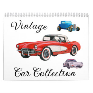 Vintage Car Collectie Agenda Kalender