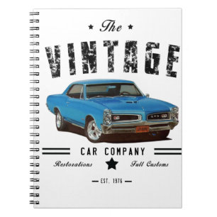 Vintage Car Company Blue GTO Notitieboek