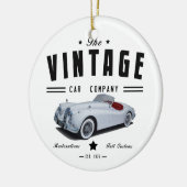 Vintage Car Company Jaguar Keramisch Ornament (Links)