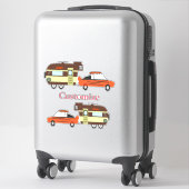 Vintage Car en Camper Thunder_Cove Sticker (Koffer)