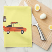 Vintage Car en Camper Thunder_Cove Theedoek (Quarter Fold)