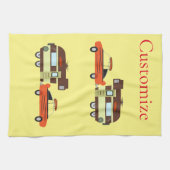 Vintage Car en Camper Thunder_Cove Theedoek (Horizontaal)